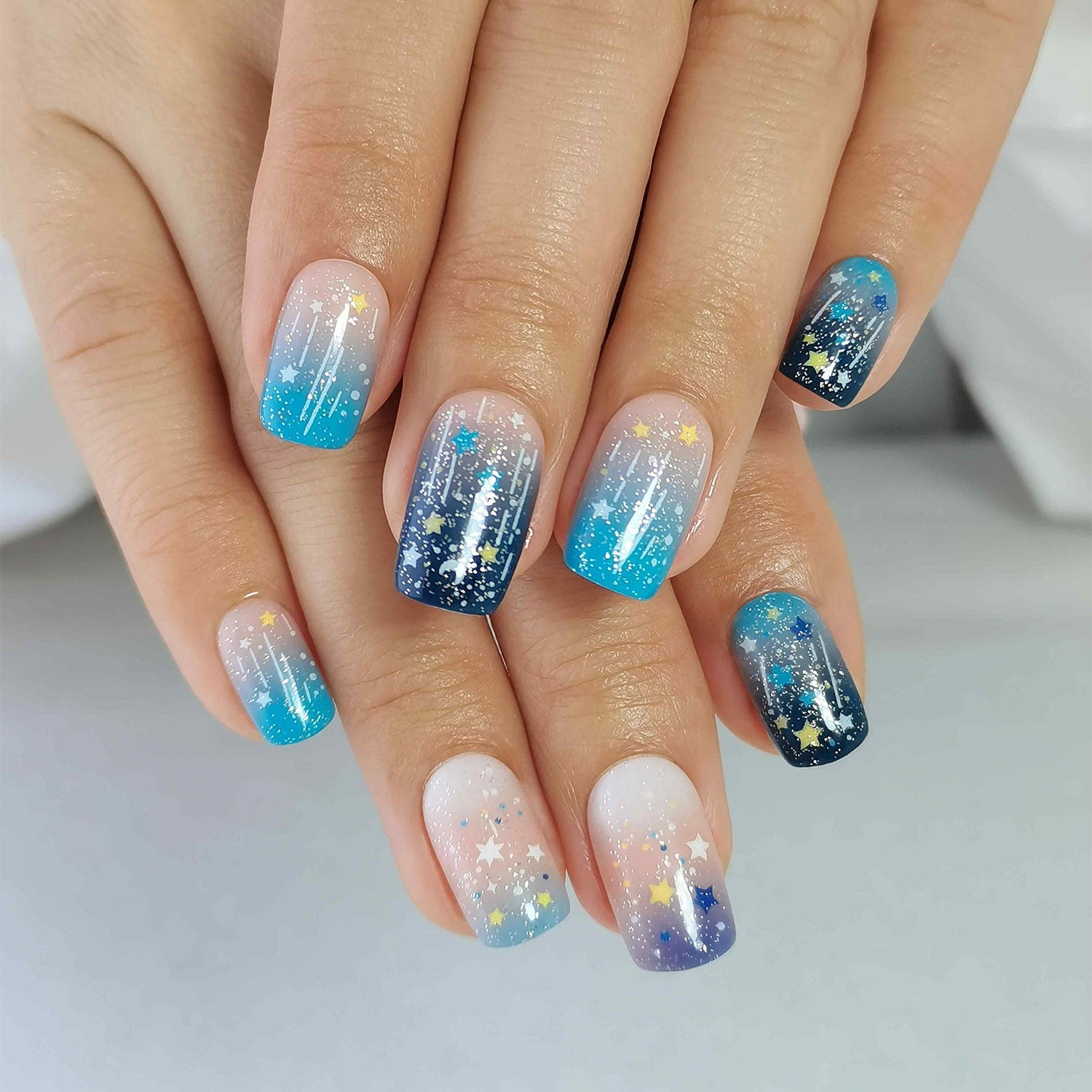 Gel Press On Nails 16 Sizes-32 Pcs Kit X004MHLCDR