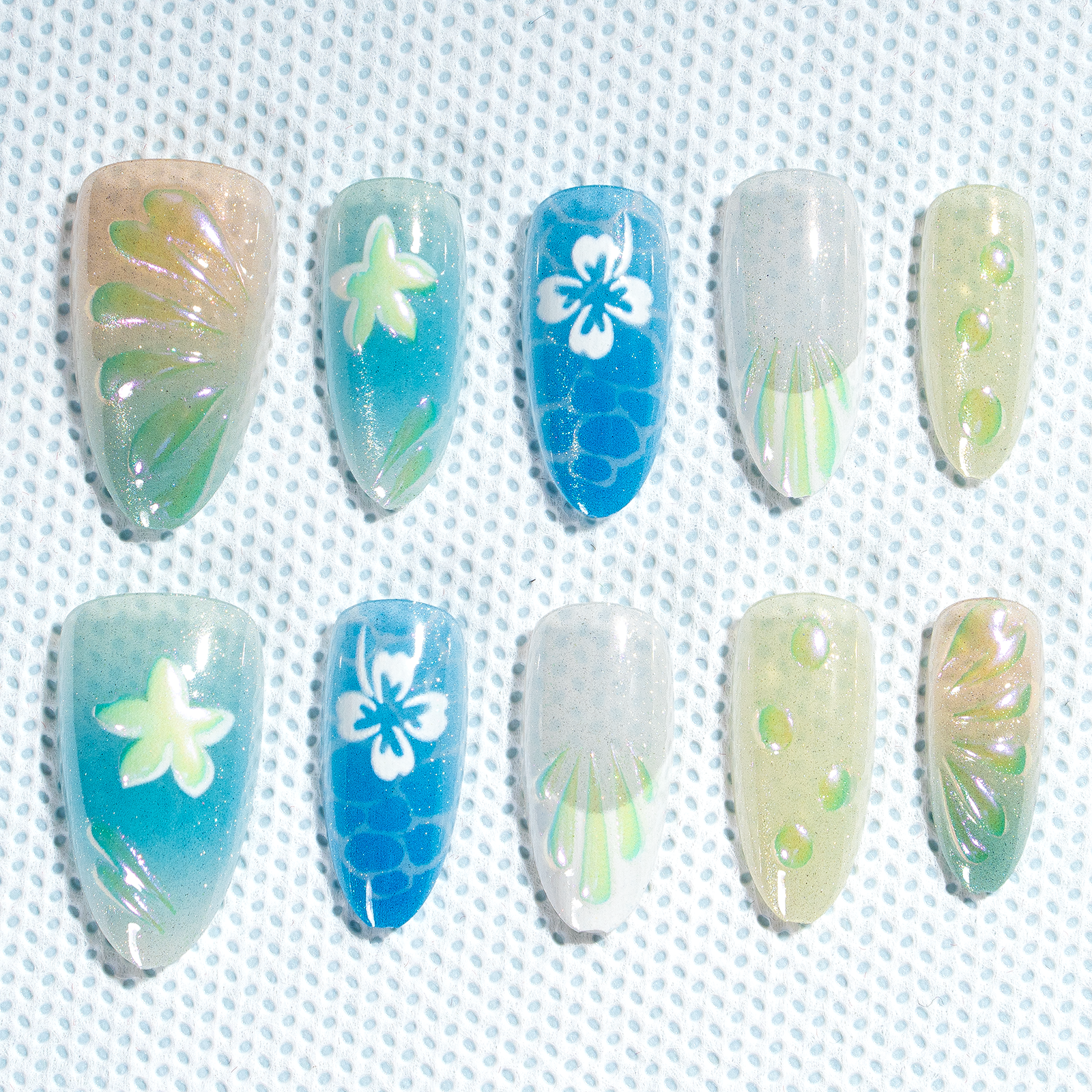 15 Sizes-30 Pcs 3D Press On nails tk3d03