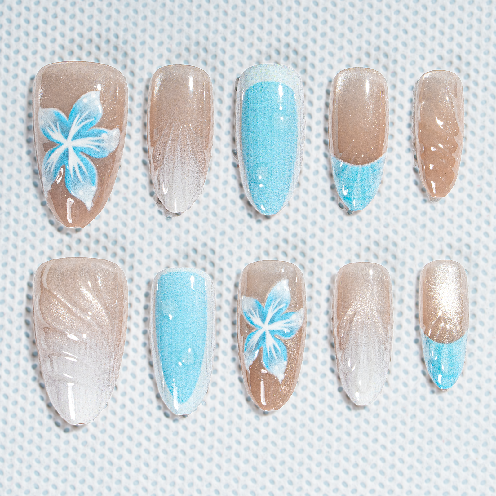 15 Sizes-30 Pcs 3D Press On nails tk3d06