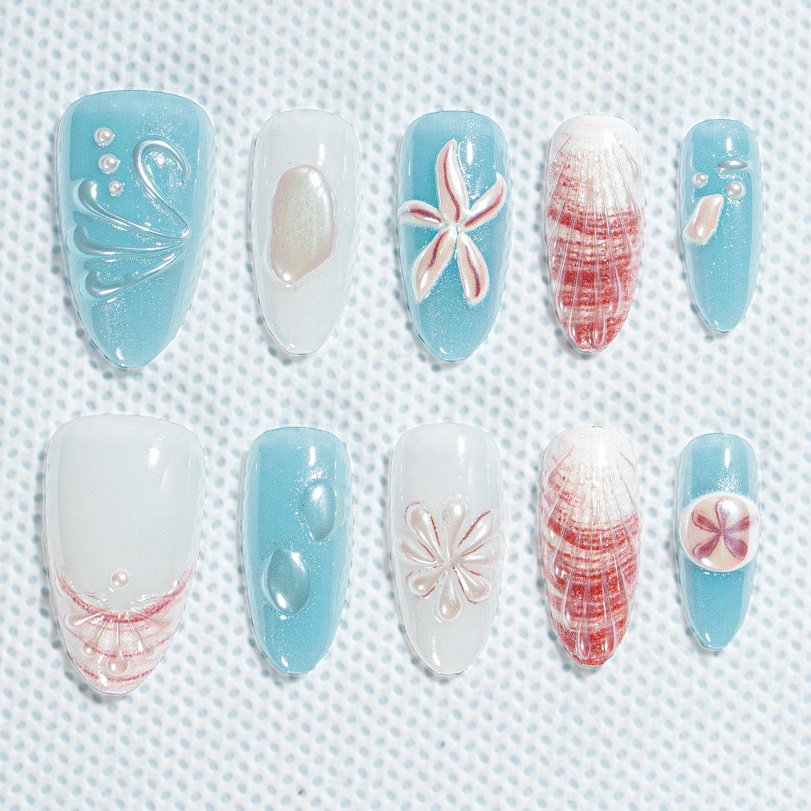 15 Sizes-30 Pcs 3D Press On nails tk3d02