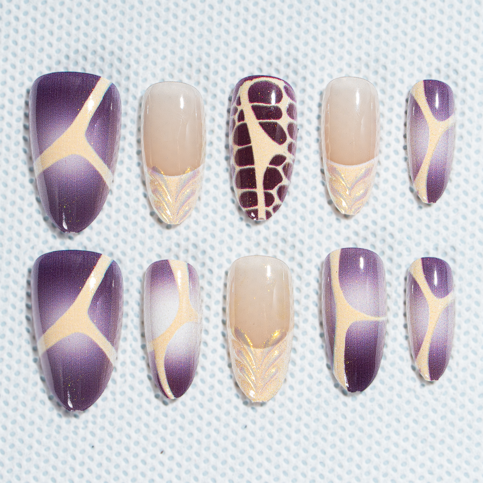15 Sizes-30 Pcs 3D Press On nails tk3d06